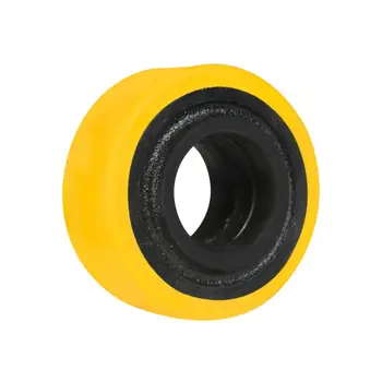 Top Quality Customized Yellow Polyurethane Caster Wheel 100mm Trolley Caster Wheel Iron Core