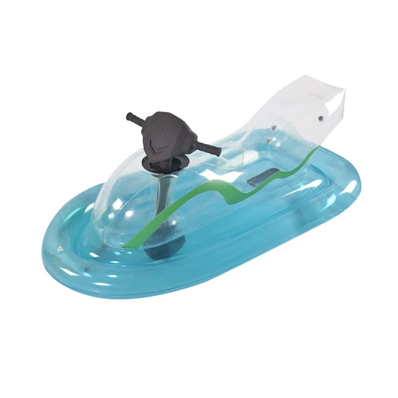 Custom Logo Fun Safe 4-Stroke Engine Power Motorized Inflatable Jet Ski Style Pool Float Ride on Kids Adult Pool Toy Water Parks