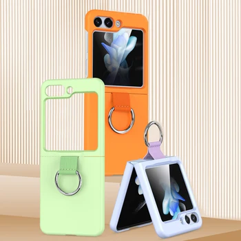 Factory Price Soft TPU Leather Hard PC Cell Phone Folding Case with Slik  Strap for Samsung Galaxy Z Flip 5 4 3 5g - China Magsafe Clear Case and  Pop-up Window price