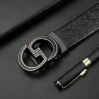 Leather Brand Men's Leather Belt Automatic Buckle Belt Designer Cowhide Wholesale Luxury Belt