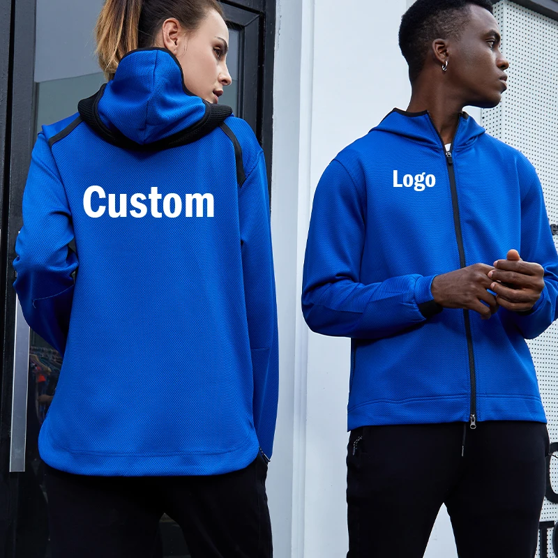 Custom Logo zip up hoodies for men Blank sweatsuits Parachute Track Suit Sports Track Suits Basketball Team Clothing  Jackets
