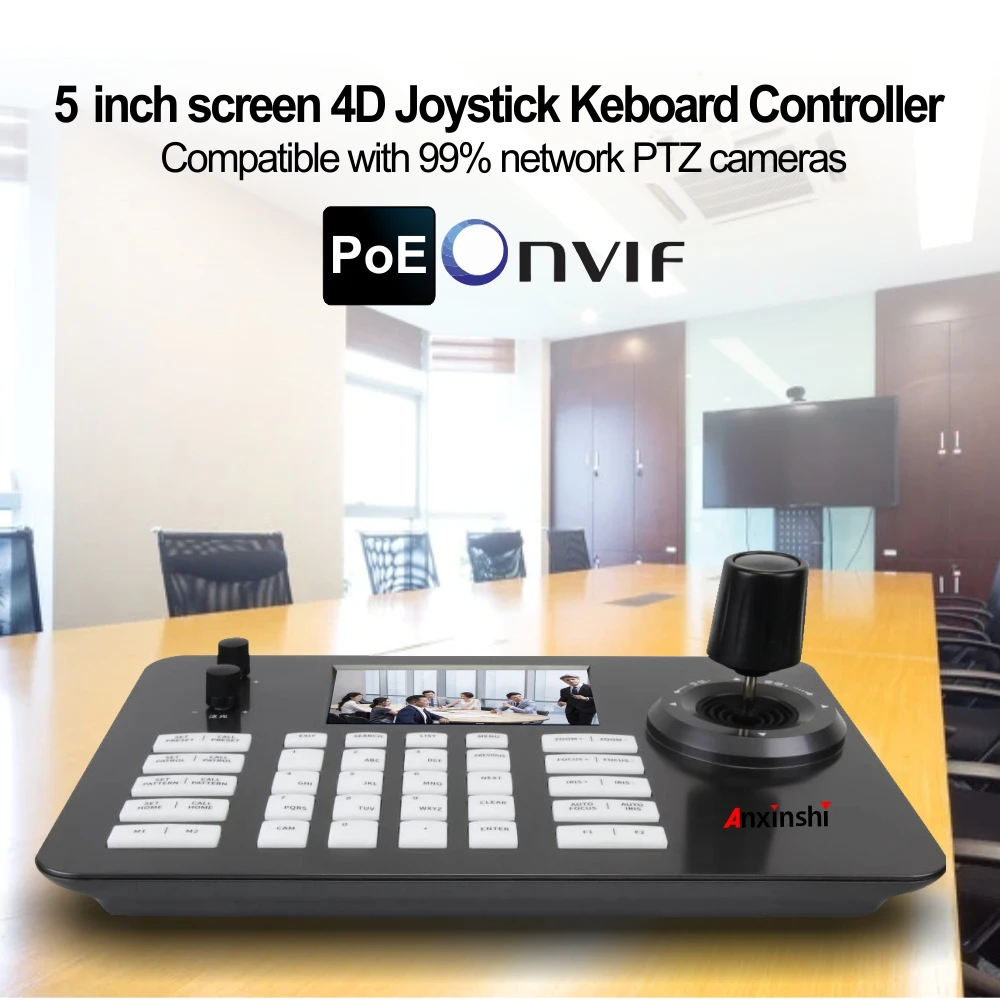 Network 4D Joystick POE  IP PTZ Keyboard Controller