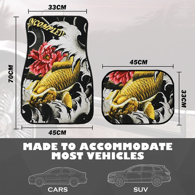 Customize Logo Anti-slip Universal Branded Rubber Floor Car for Mats supplier