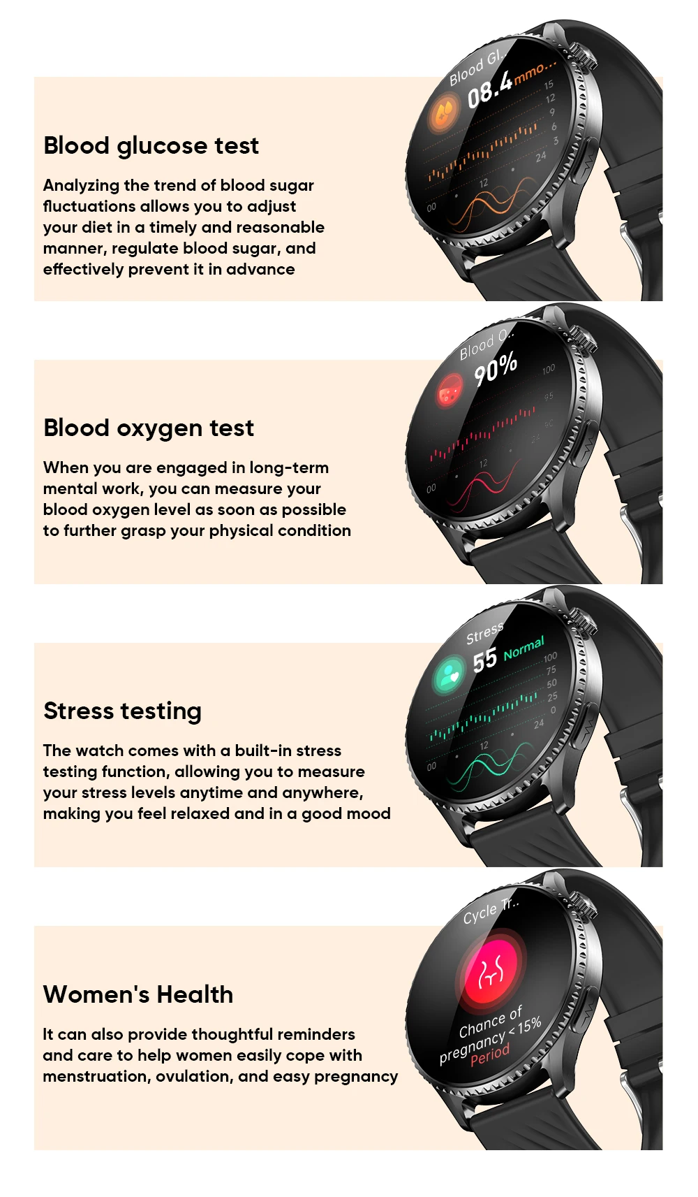 Chinese factory supplier supply  2025 Women's Health Smartwatch Waterproof Bt Calling Heart Rate Blood Pressure Mt800 Amoled Smart Watch With Flashlight - Buy 2025 Women's Health Smartwatch smart Watch For Men smart Watch With Flashlight