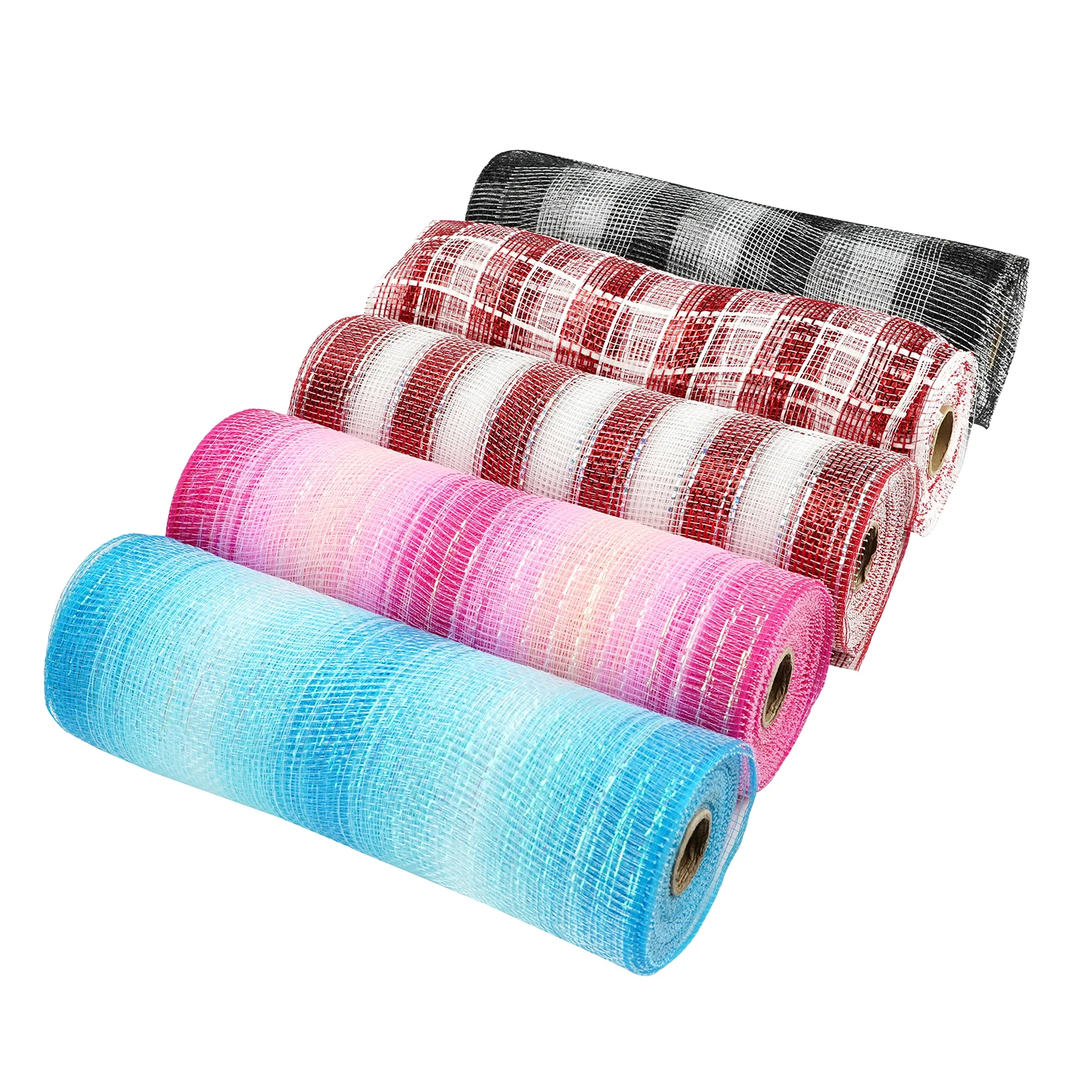 Midi Ribbons Stock Sale Decorated Burlap 10 Inch Poly Deco Mesh Rolls