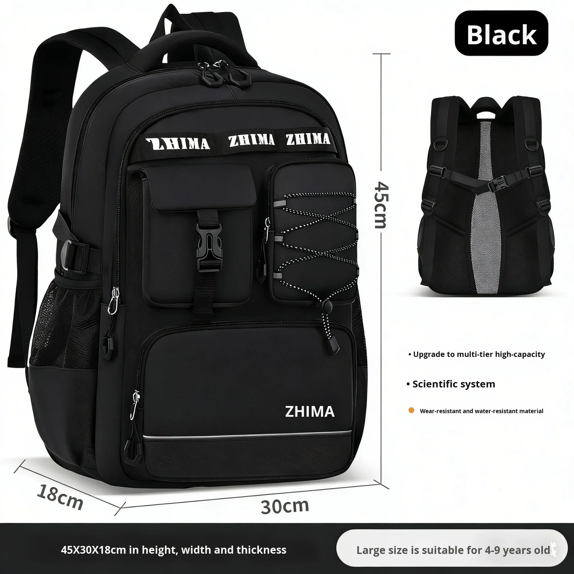 Waterproof Teen School Bags Boys Girls Sac a dos High Quality School Backpack for Teenag aperçu 5