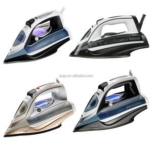 AOJA 400ml High-Capacity 2200W Ceramic Steam Iron 20-30g/min Continuous Steam Vertical Mode Household & Commercial Use