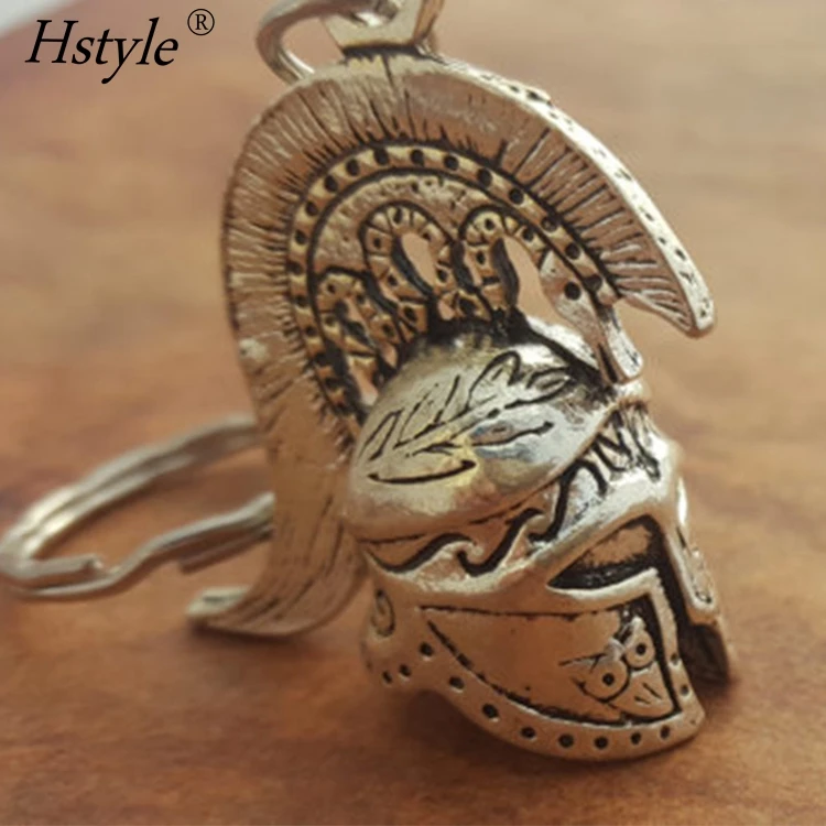 Spartan Keychain Sparta Jewelry Spartan Helmet Keychain Charm Keyring  Boyfriend gift
