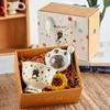 Yellow penguin-hand warmer set