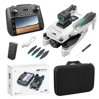 S159 Professional GPS RC FPV Drone High Quality 4K HD Camera Obstacle Avoidance Screen Remote Plastic Material Prosumer Drones
