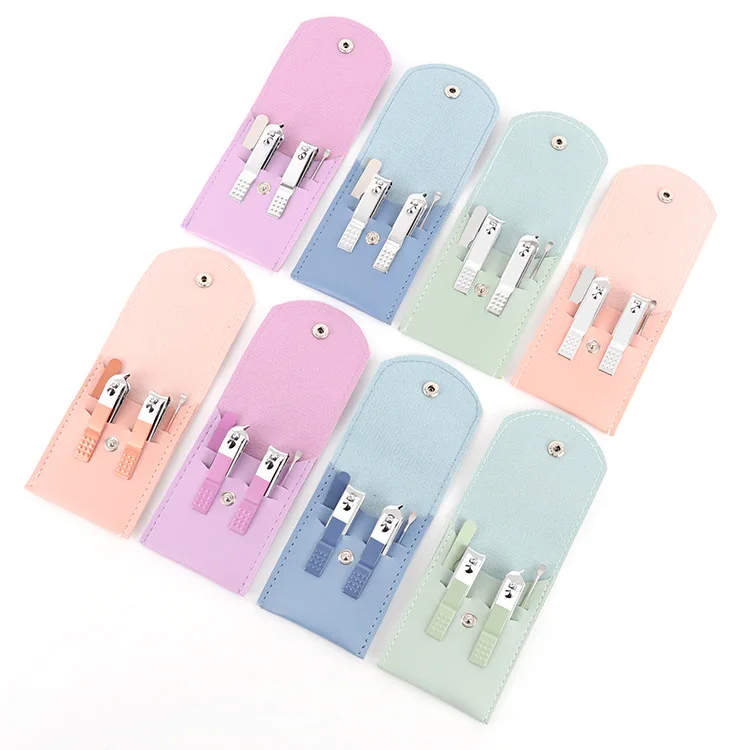 Candy Color 4pcs Nail Cutter Fingernail Clippers Kit Nail Clippers Set