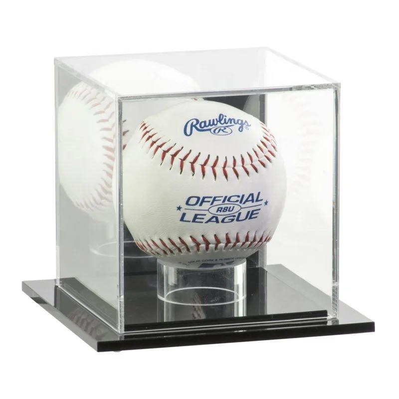 PATIKIL 0,6 Supporto Sfera Baseball Rotondo, 9pz Supporto Sfera in Acrilico Porta Sfera in Cristallo Trasparente per Palle Golf Softball Biglie Collezioni Sfere Cristallo