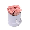 4 Roses Dans Boîte Ronde