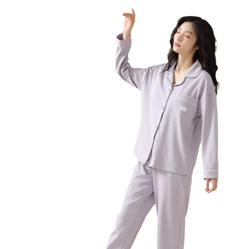 Logo Private Label Wholesale Breathable Bamboo Fiber Long Sleeve Loose Plus Size Casual Homewear Men Women Pajamas