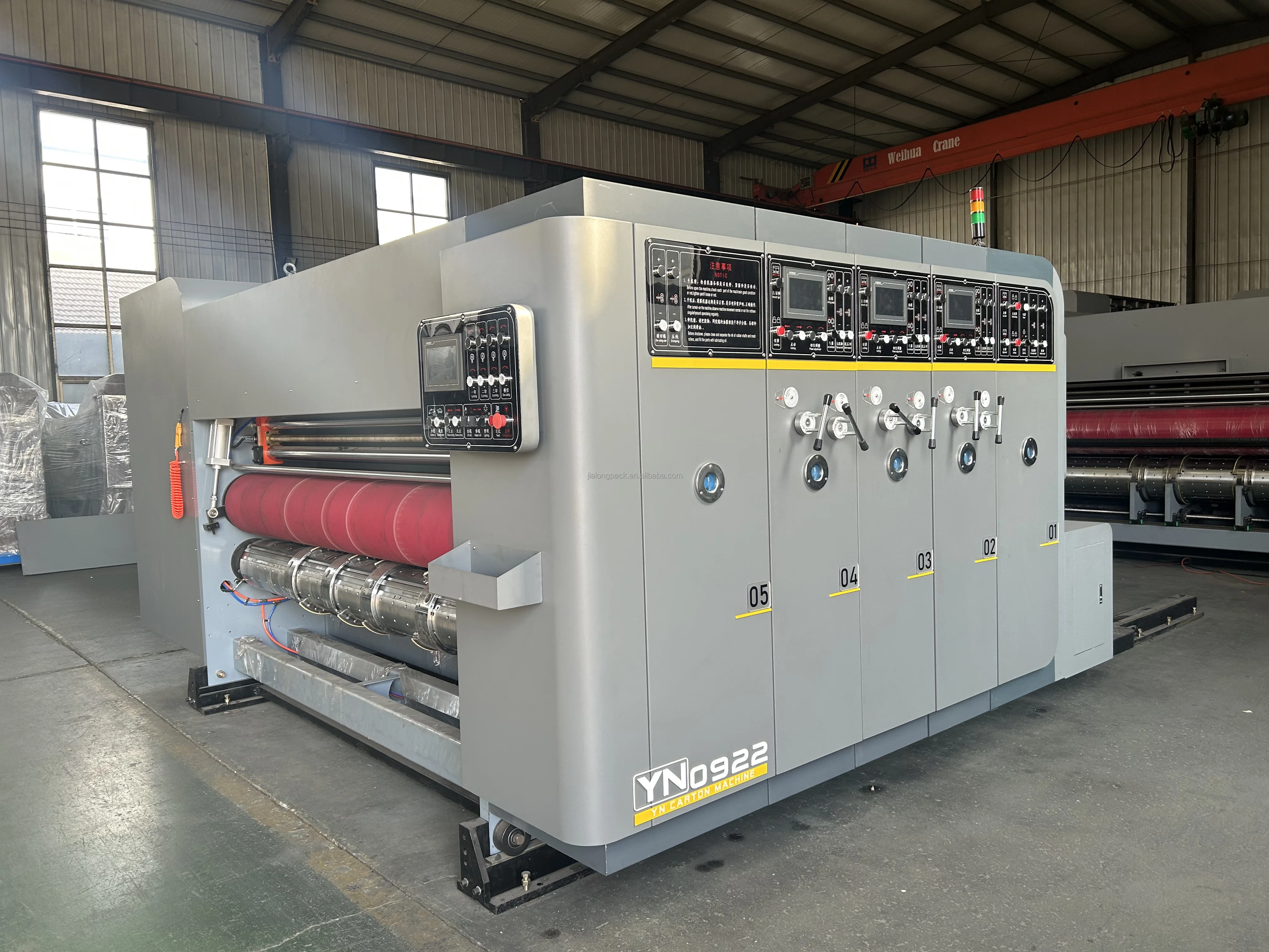 Auto Corrugated Cardboard Box Printing Slotting Die Cutting Machinery Flexo Printer Machine for Corrugated Cardboard