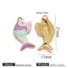 Golden fish - purple + green