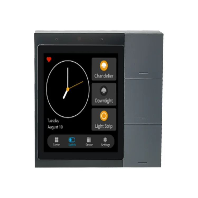 Alexa Home Voice Full Face Plate Smart Touch Control Smart Life Home Light Switch WIFI Wireless Smart Switch
