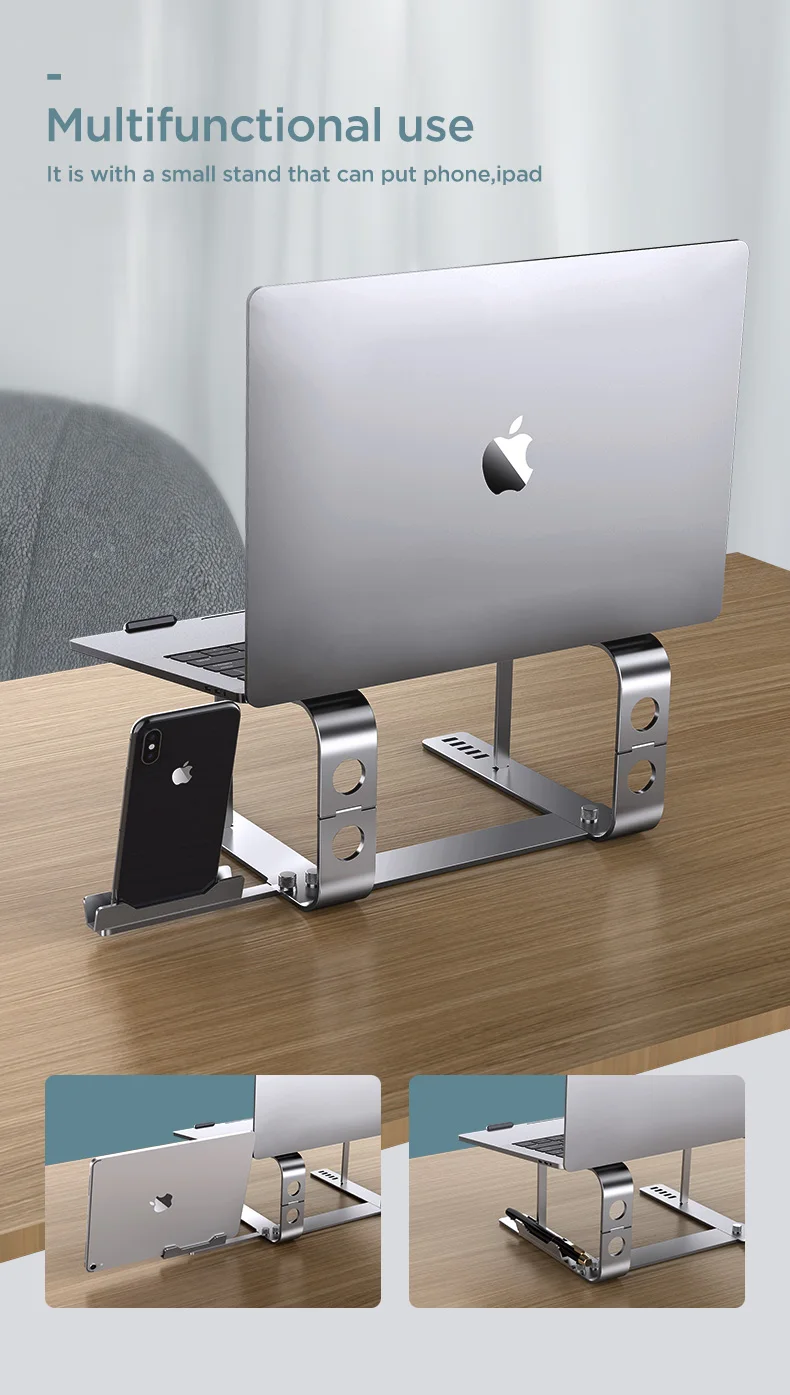 Lenovo Supporto Portatile Per Laptop Legion Z3/z4 Con Sollevamento Infino, Radiatore Sospeso, Pad Inclinabile In Lega, Pieghevole E Facile Da Trasportare, Regolazione In Sei Velocà | SHEIN ALIA