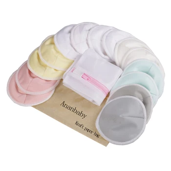 Ananbaby Absorbent Reusable Breast Feeding Pads Breathable Washable Nursing Breast Pads
