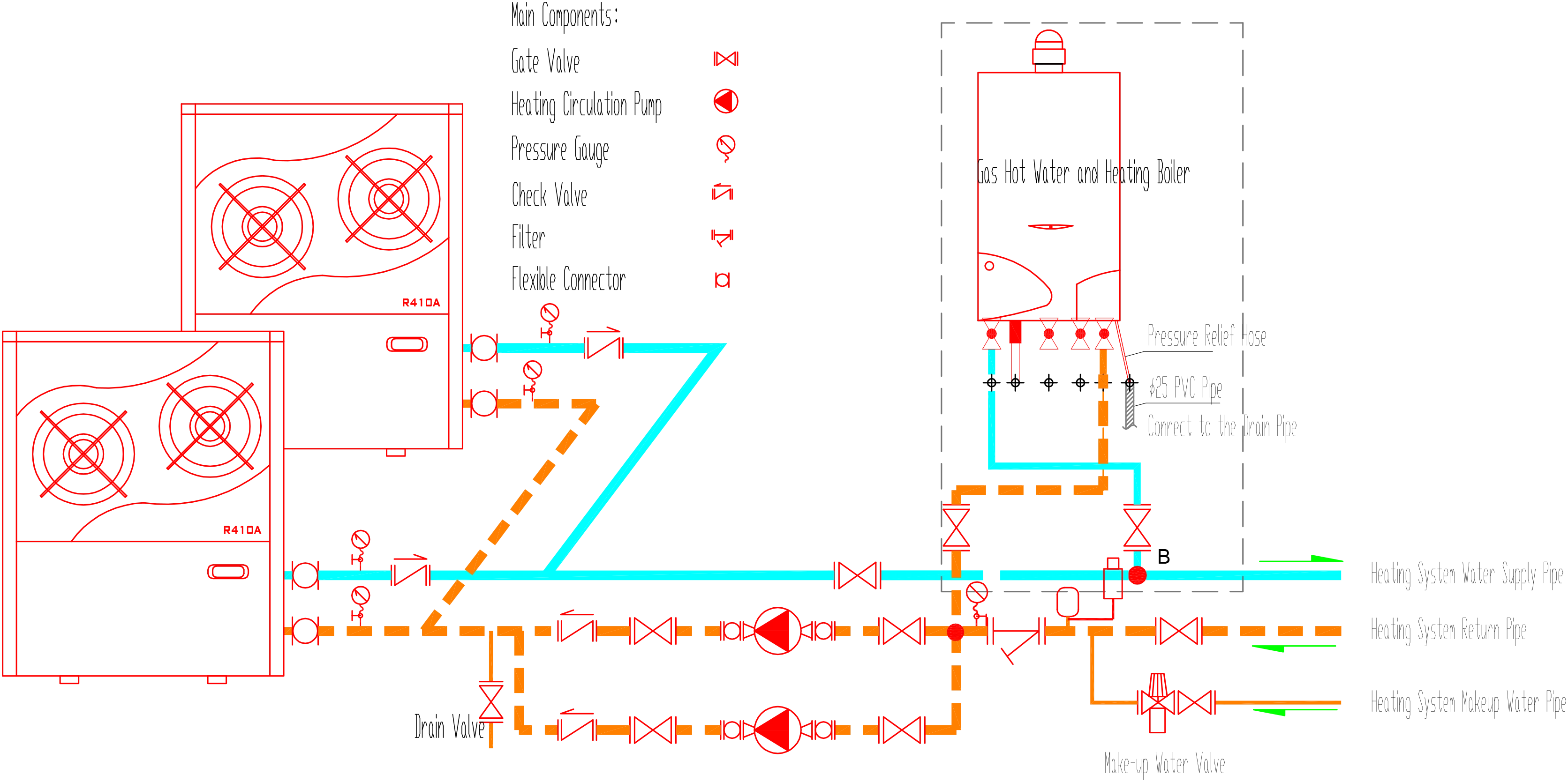 Hot Water Boiler, 24KW, Copper, 12L - detail 26