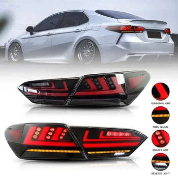 YBJ car accessories Led Tail Lamp rear back Modified Led Tail Lights For Toyota Camry 8th Gen LED RGB 2018-2023 LED Taillight