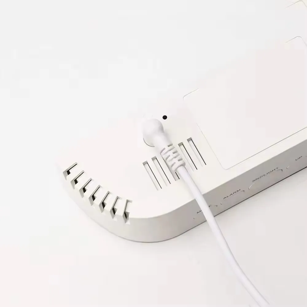 Premium Material Delicate Design Electronic Digital Clock Desktop Snooze Temperature Alarm LED Mirror Clock