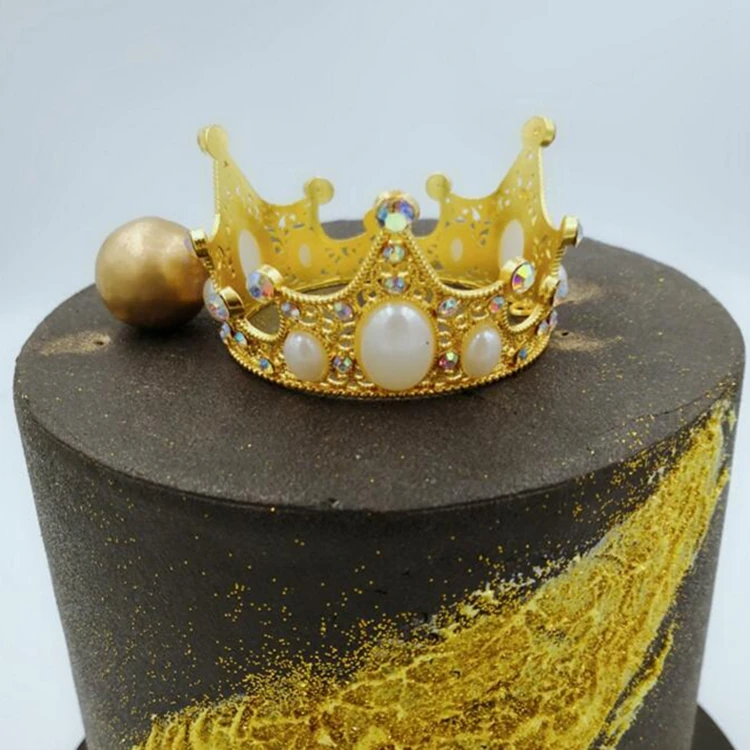 Hot Sales Elliptic Gem Crown Cake Topper Decoration Ornament Small Gold Cake Crown Buy Crown Cake Topper Cake Crown Cake Topper Crown Product On Alibaba Com
