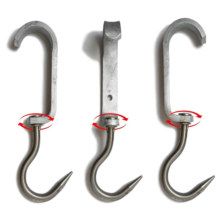 Domepco Euro Meat Hook Stainless Steel 304 Hanging Butcher Meat Rails