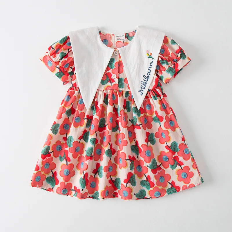 Wholesale Cotton Maxi baby frock design dress baby girls dress kid girls  long sleeves floral dress for kids From malibabacom