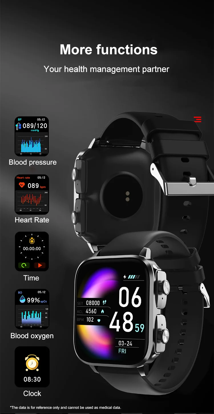 VALDUS T22 Smartwatch – Integrated Earbuds