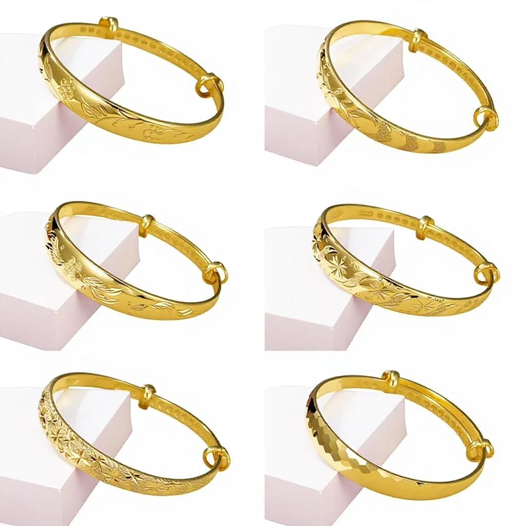 Xuping High Quality Gold 22k 24k Jewelry Bangle Bracelet for Women
