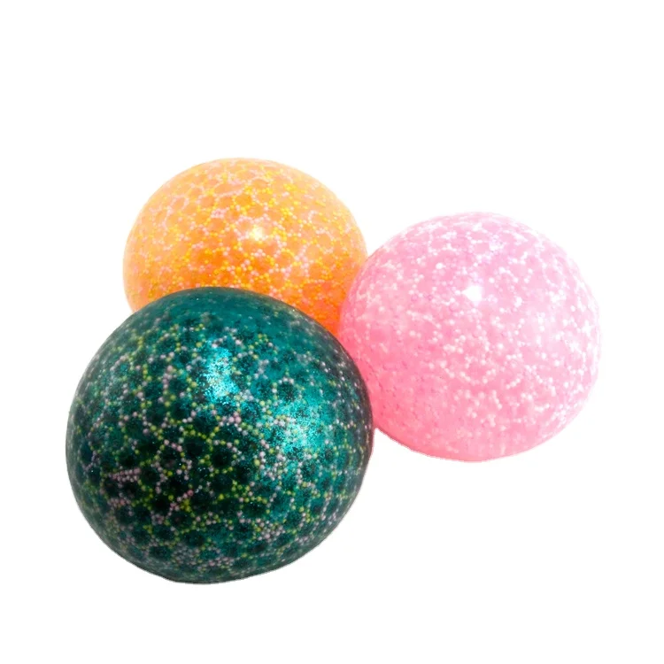热便宜的flybear 10厘米tpr dna有趣的水珠果冻球缓解压力儿童玩具