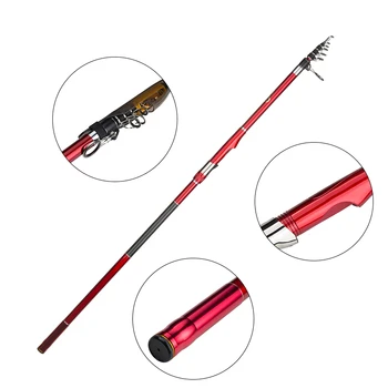 Wholesale 30T Carbon Fiber Super Hard Casting Telescopic Fishing Rod Sea Fishing Rod – Hard Lure – view 4