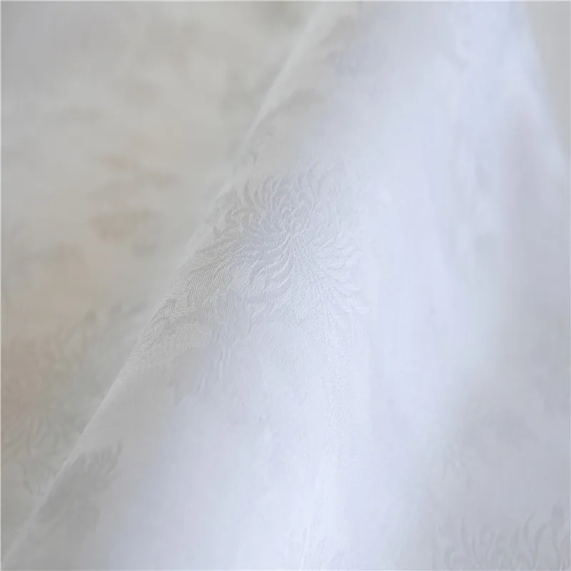 Китайский поставщик шелковой ткани, оптовая продажа, ароматный креп из 33% шелка, белая гладкая шелковая ткань