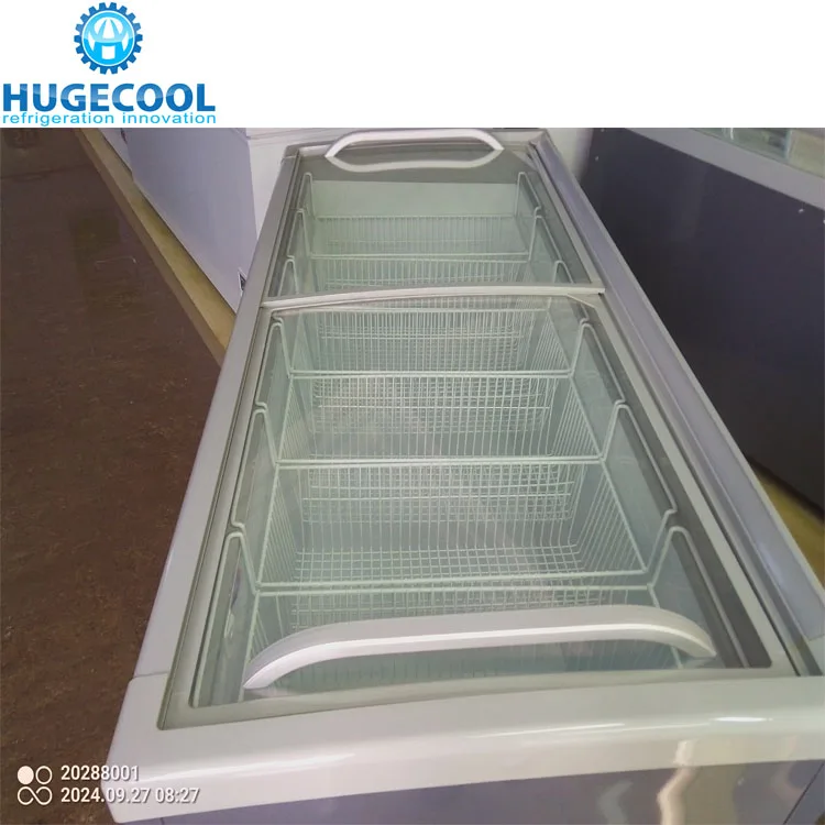Commercial Supermarket Open Display Refrigerator showcase Chest Freezer for Ice Cream