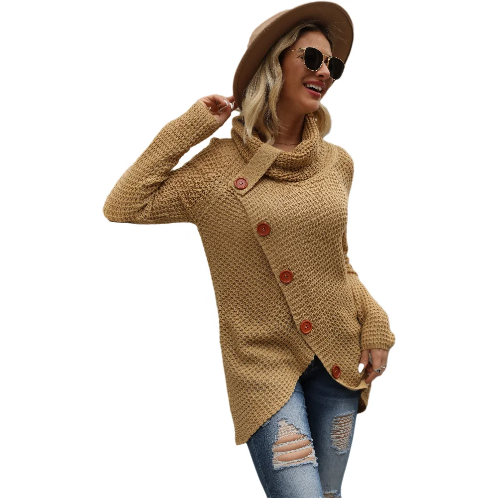 Buy Chunky Button Women Sweater Turtle 