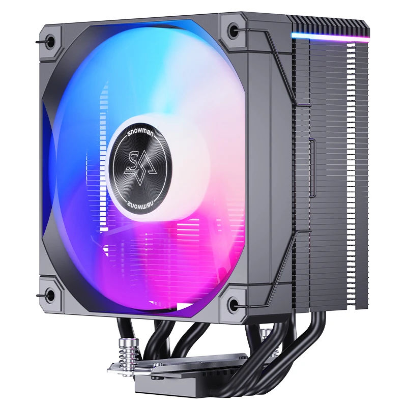 SNOWMAN MT4V4 CPU Cooler with 4 Heat Pipes & ARGB LED for Gaming