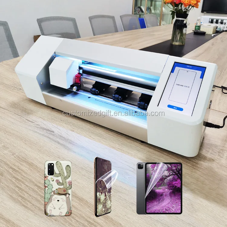 High Quality Intelligent Tpu Hydrogel Mobile Phone Screen Protector Film Cutting Machine For Iphone 12 11 Pro Max Samsung Huawei