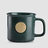 Matte dark green copper medal cup free engraving