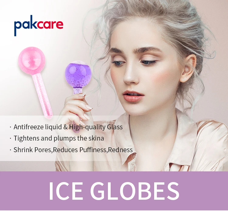 Cold Facial Massage Ice Globes With Anti Freeze Liquid To Reduce Puffiness Pores Wrinkles Buy