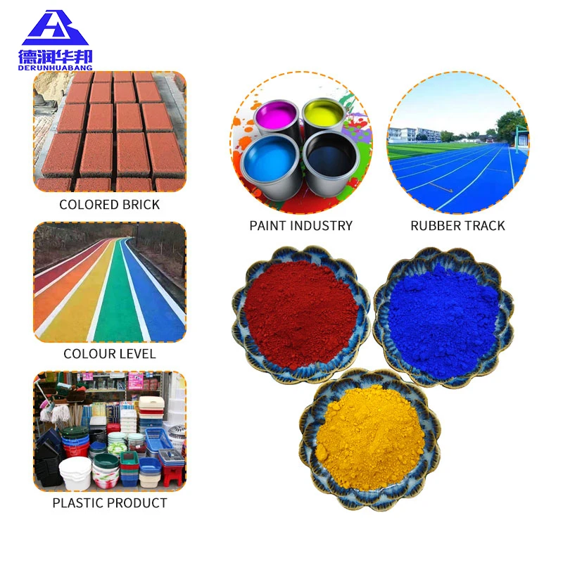 High Purity Iorganic Pigment Red/White Hyrox Iron Oxide Pigments For Concrete/Plastic/Paver Brick