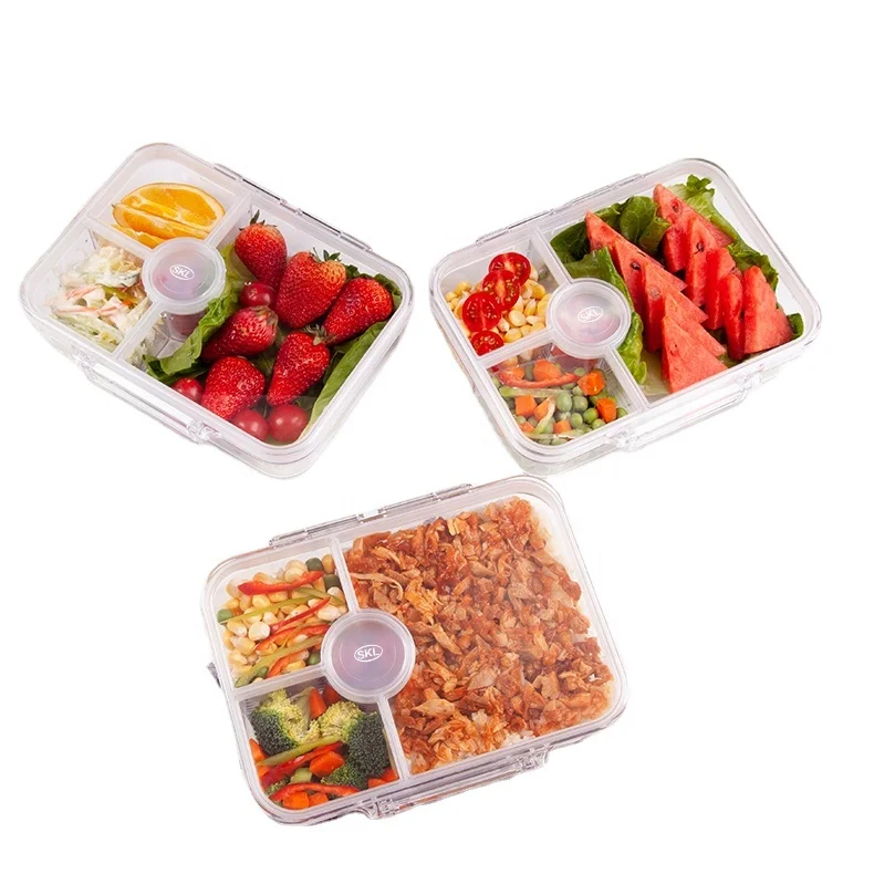 Aohea Bento Style Lunch Box for Kids 8+ and Teens Microwave