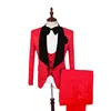 Red jacket and Red pants