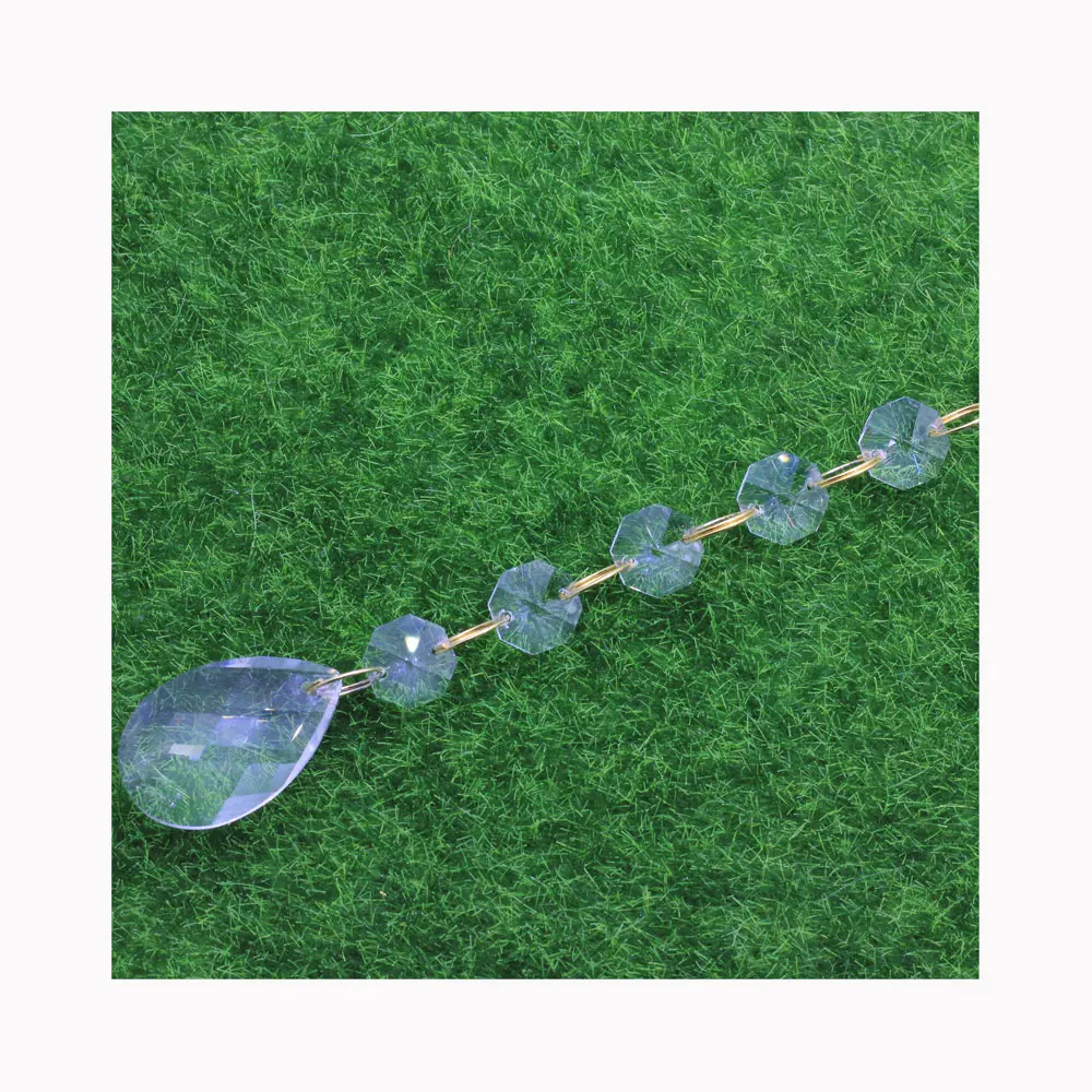 Прозрачная люстра, стеклянная лампа, призмы, подвесные капли, Подвески 38 мм, подвесные капли, аксессуары для освещения, домашний декор