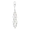 buckle-silver mesh pouch