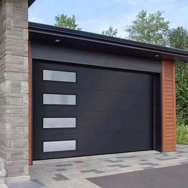 AS2047 TOMA Modern Design Automatic Sectional Roller Garage Door High Quality Aluminum Alloy Anti-Theft Feature Remote Control