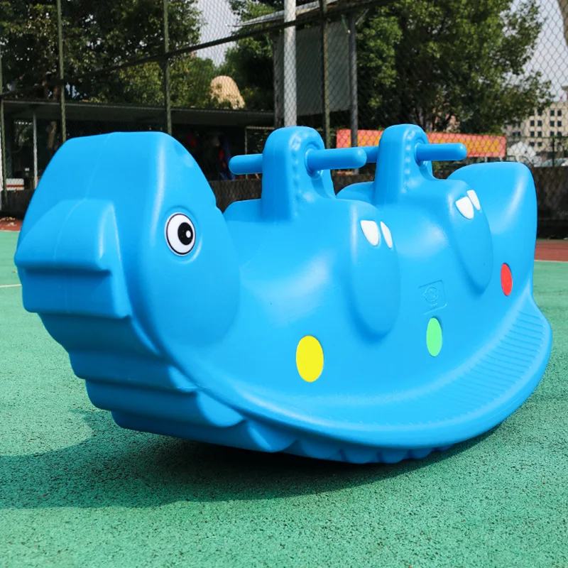 クジラプラスチックシーソー統合成形シーソー2キッズシーソー