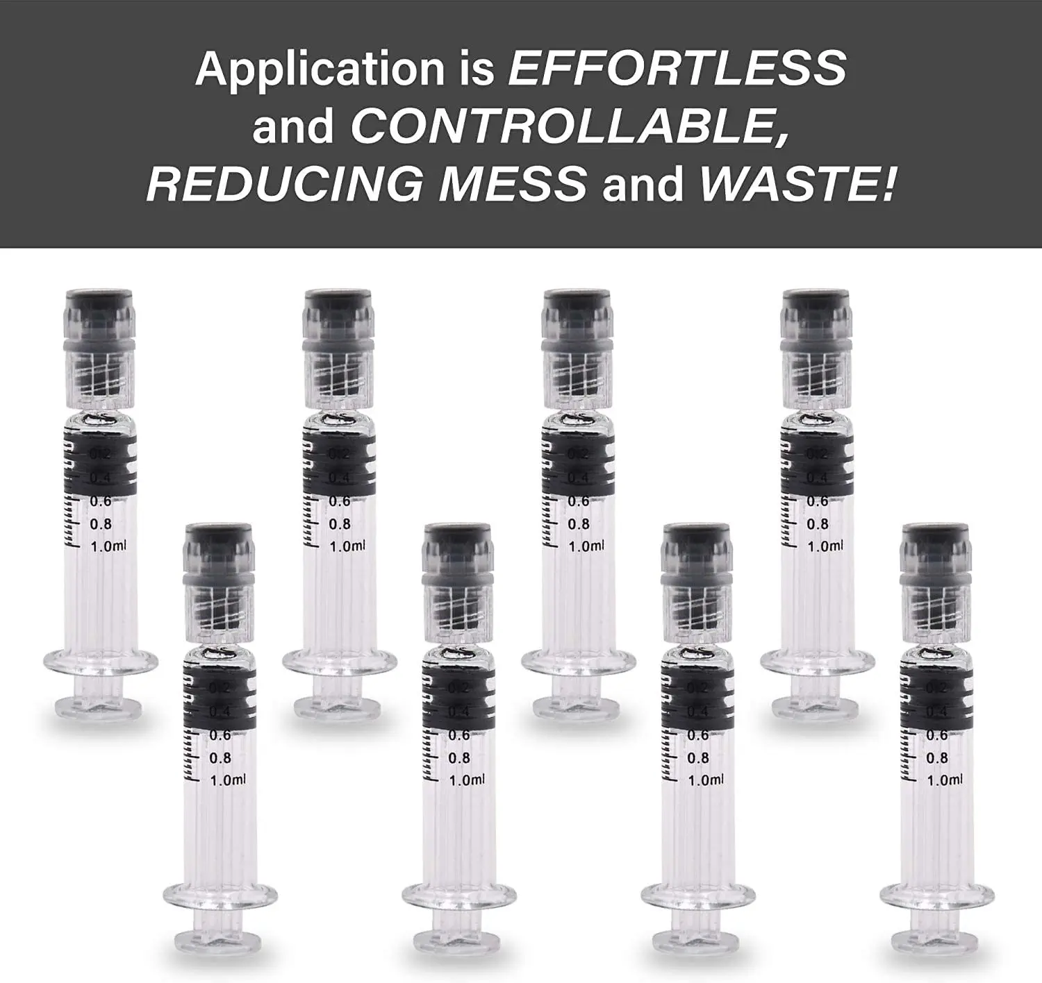 Изготовленным на заказ логосом 1 мл предварительно заполненный многоразовые концентрат боросиликатный стеклянный шприц с замком Luer