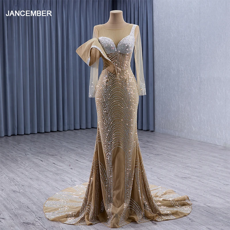 luxury formal dresses Luxury Evening Gown White and Blue Shiny XXXL / Blue / Lace main image 1