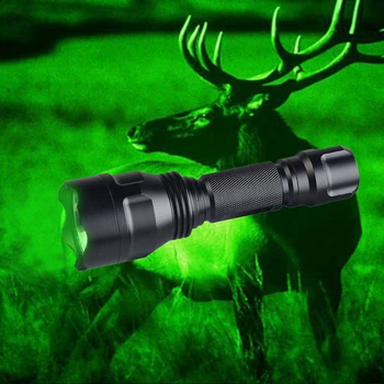 High Quality Aluminum Alloy Flashlight XPE LED Light Night Vision Green Light Torch For Hunting Camping